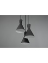 Lampadario Rotondo Enzo 3xE27 Nero Opaco Trio Lighting - Samnite