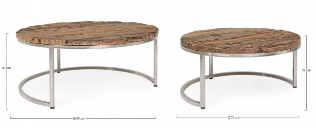 Set2 Tavolino Rafter Basso  BZ - Samnite