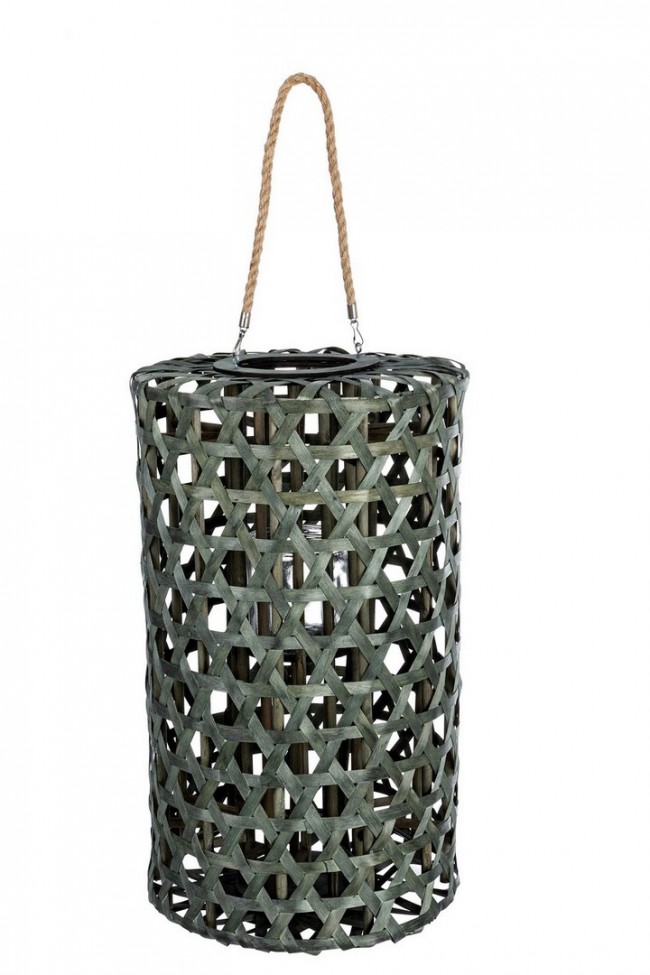 Lanterna esagono verde in legno - Samnite