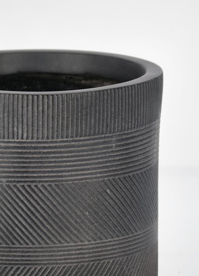 Set4 P.Vaso Rigo Cil Antracite - Samnite