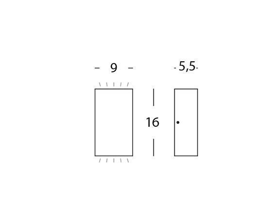 Applique in alluminio pressofuso con diffusore in vetro trasparente - Luce calda - 12W - 683 lumen grafite