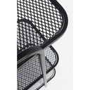 Libreria in acciaio Sagomata tre ripiani Antracite ELYOT 82x35x h100 cm - Samnite