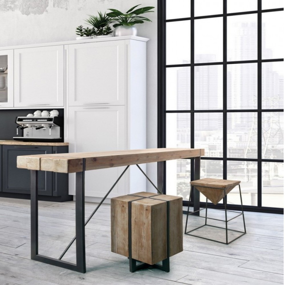 Sgabello industriale bar Garrett 70h cm - Samnite