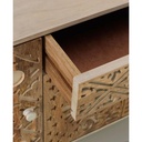 Madia 4 ante 1 cassetto  in Legno di mango marrone  47x 160x h. 75 cm - Samnite