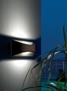 Applique in alluminio pressofuso con diffusore satinato - 12W, 935 lumen, luce calda caffe'