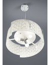 Sospensione Signa 3 Vetri Bianco 3xE27 Ø50 cm Trio Lighting - Samnite