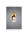 Sospensione Singola Robin Ottone Vetro Fumé Trio Lighting - Samnite