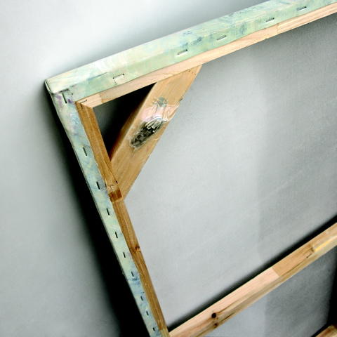 Olio su tela multicolar e telaio in legno 100x120 cm - Samnite