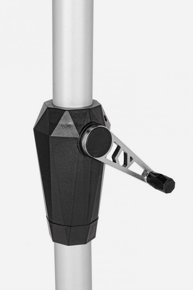 Ombrellone Vienna in alluminio Grigio scuro - Samnite