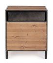 Store little cabinet 1 anta - 1 cassetto in metallo stile industriale 45x34.5x55.20 - Samnite