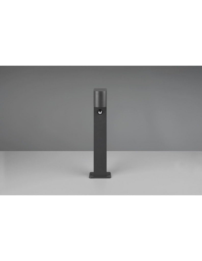 Paletto Basso Giardino 1xGU10 Roya Antracite IP44 Sensore Movimento Trio Lighting - Samnite