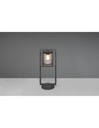 Paletto Lanterna Cilindro Vetro Lunga Antracite IP44 Sensore Crepuscolare Trio Lighting - Samnite