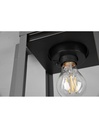 Paletto Lanterna Cilindro Vetro Lunga Antracite IP44 Sensore Crepuscolare Trio Lighting - Samnite