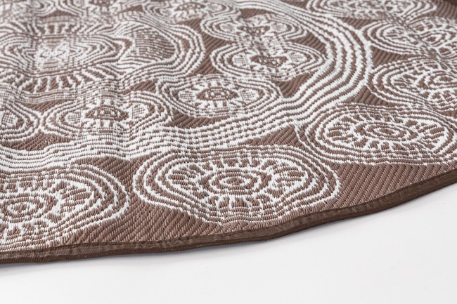 Tappeto Rasht Bianco-Marrone D150 - Samnite