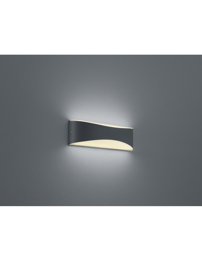 Applique per Esterno Konda Doppia Emissione Led IP65 Antracite Trio Lighting