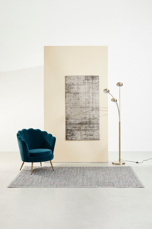 Tappeto Suri Argento 80X150 - Samnite