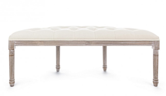 Panca naturale in tessuto stile classico - Samnite