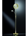 Piantana Led Con Luce Spot da Lettura Dimmerabile Quebec Ottone Trio Lighting - Samnite