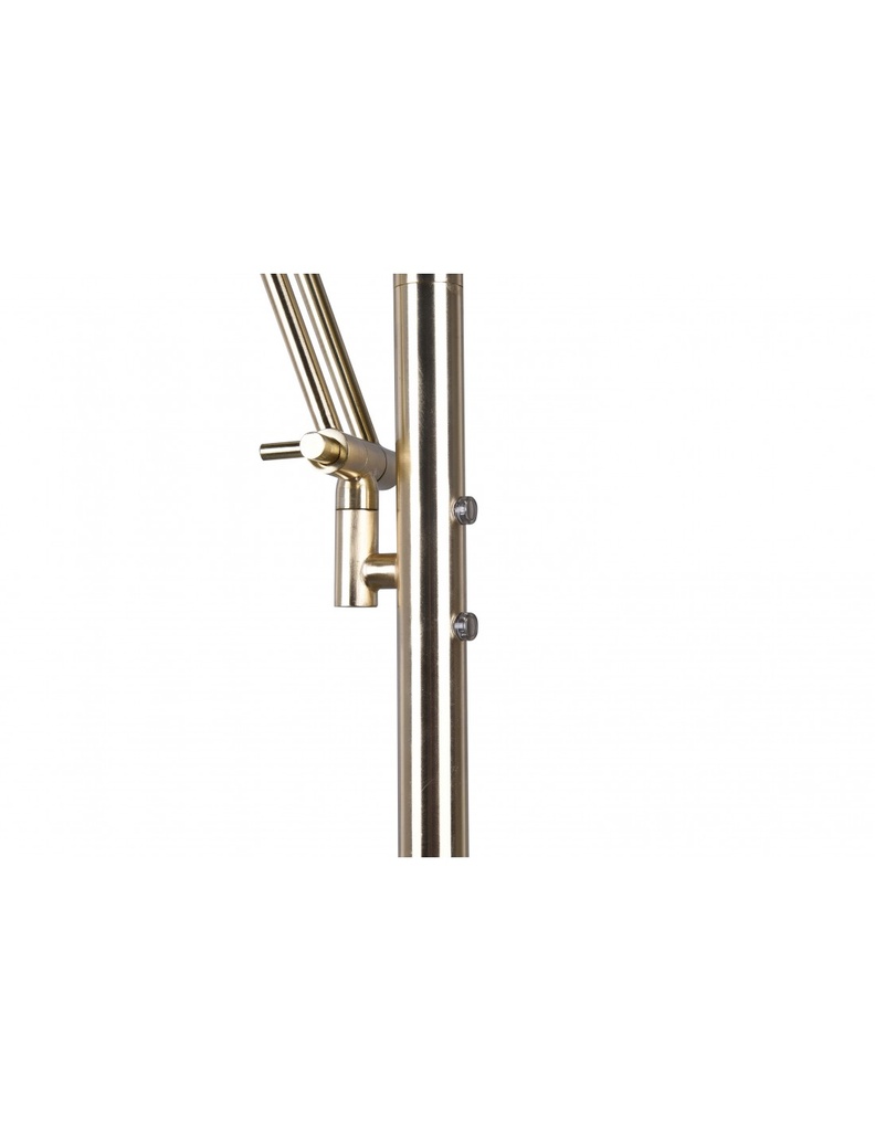 Piantana Led Moderna Con Luce Spot da Lettura Dimmerabile Barrie Ottone Trio Lighting - Samnite