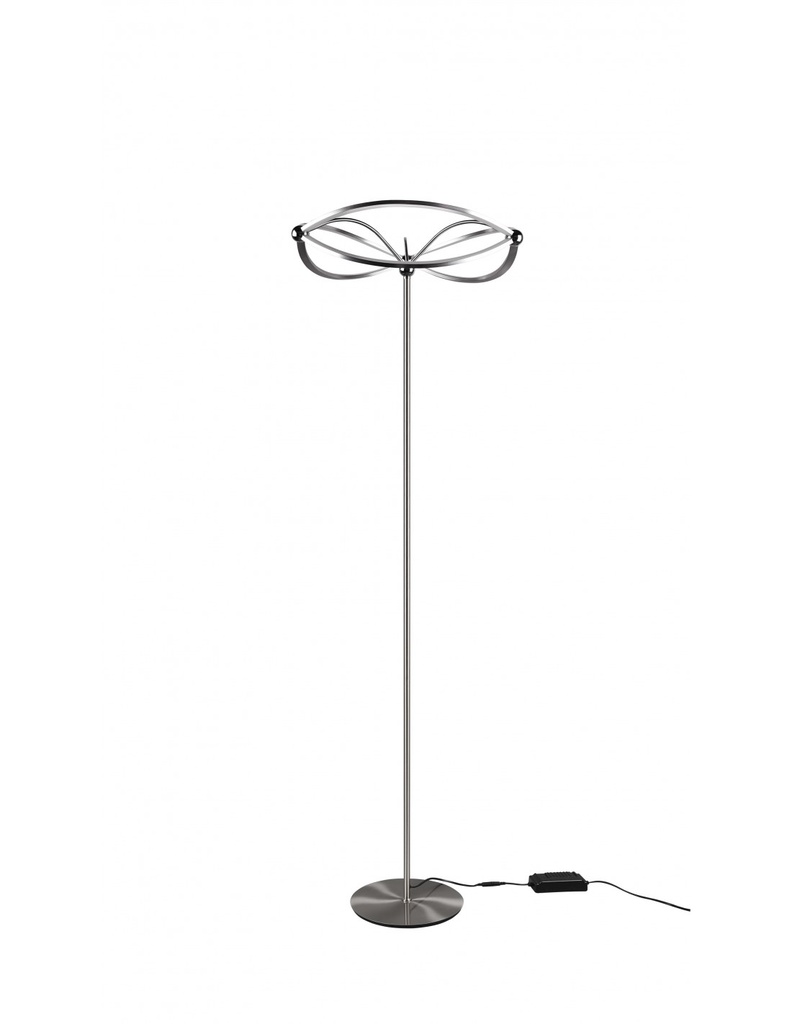 Piantana Moderna Charivari Fiocco Led Nichel Trio Lighting - Samnite