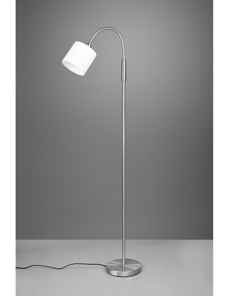 Piantana Moderna Tommy Nichel Con Braccio Flessibile Trio Lighting - Samnite
