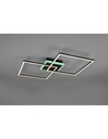 Plafoniera Arribo Quadrati Nero Led Dimmerabile Rgbw Trio Lighting - Samnite