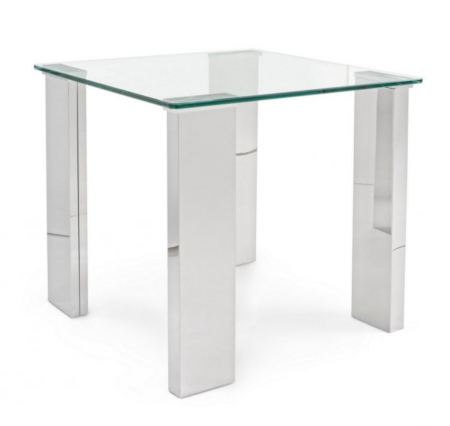 Tavolino NEW ARLEY gambe in mdf rivestite in acciaio 51h cm - Samnite