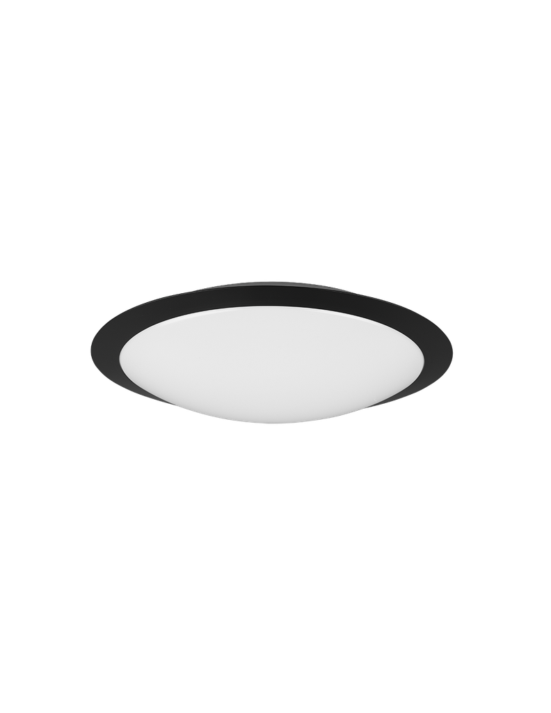 Plafoniera Bagno Umberto Led 18w IP44 Nero Ø42 cm Trio Lighting - Samnite