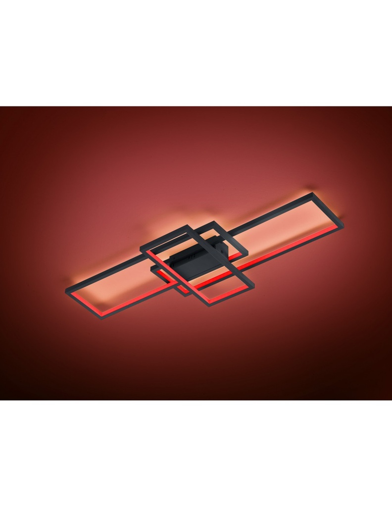 Plafoniera Led Thiago 3 Rettangoli L104 cm Antracite Trio Lighting - Samnite