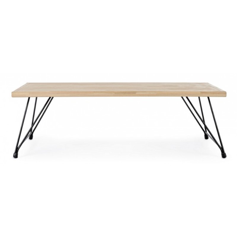 Tavolino in stile Industrial Vintage DISTRICT 120x60x h36 cm - Samnite