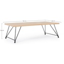 Tavolino in stile Industrial Vintage DISTRICT 120x60x h36 cm - Samnite
