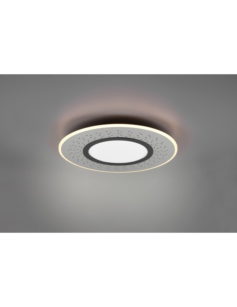 Plafoniera Moderna Verus Nichel Led Dimmer 44w Trio Lighting - Samnite