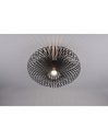 Plafoniera Nera Gabbia Aperta Ellissi Nera Johann Ø50 cm Trio Lighting - Samnite