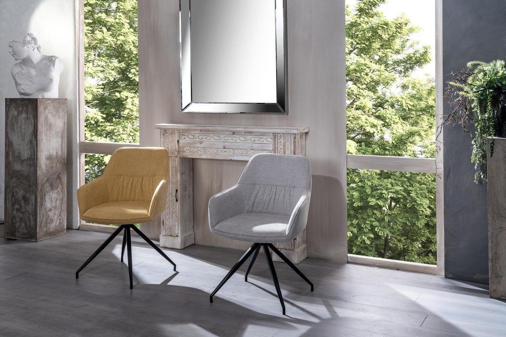 2x Sedia in Tessuto 56cm x 56cm H. 87cm