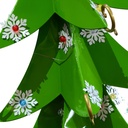 Metal tree arch with green gate cm285x80h300