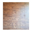 Armadio 6 ante e 2 cassetti in rovere L 200 x P 40 x H 180 cm