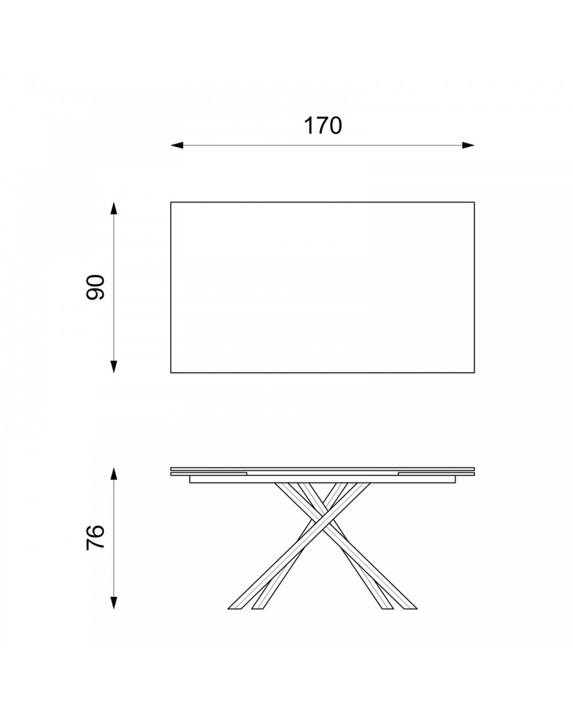 Tavolo Allungabile 170-270 x 90 cm - Xavier - Samnite