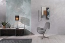 Poltrona girevole grigio chiaro 64 cm x 72 cm H. 42 cm - Samnite