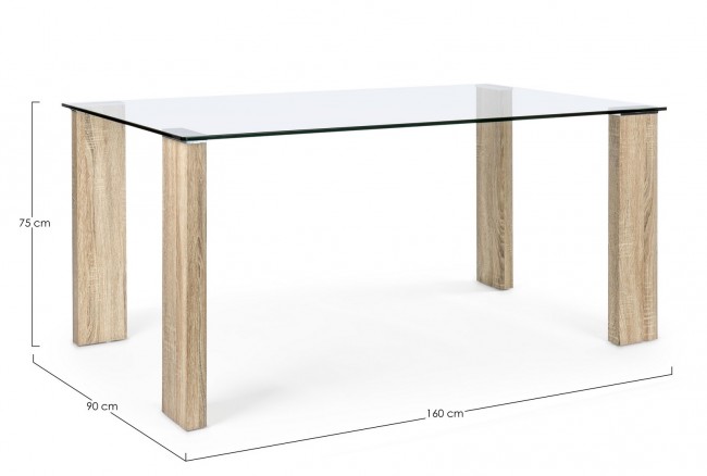 Tavolo New Arley Nature 160X90   - Samnite