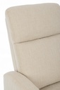 Poltrona reclinabile manuale tessuto beige Iris - Samnite