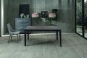 Tavolo allungabile antracite-nero 80 cm x 130- 290 cm H. 76 cm - Samnite