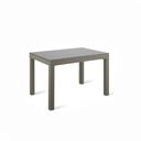 Tavolo allungabile con top in vetro temperato grigio 120/175/230/290/350x75h cm - Samnite