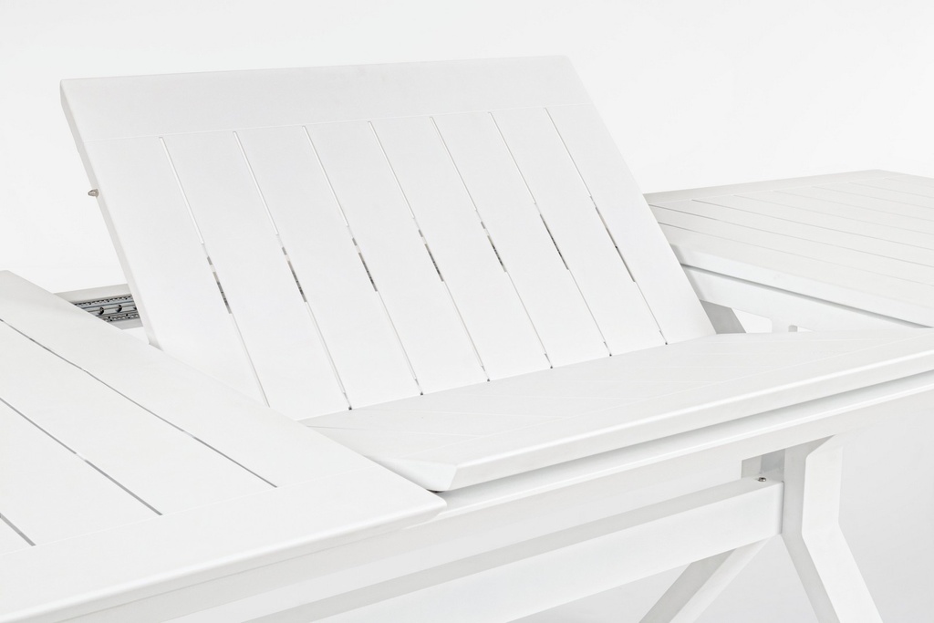 Tavolo allungabile giardino Kenyon bianco cm 180-240 x 100 - Samnite