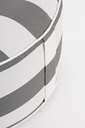 Pouf Righe Gonfiabile Bianco-Grigio - Samnite