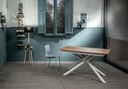 Tavolo allungabile rovere-bianco 90 cm x 140- 190 cm H. 76 cm - Samnite