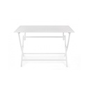 Tavolo per esterno in alluminio Bianco ELIN 110x70x h71 cm - Samnite