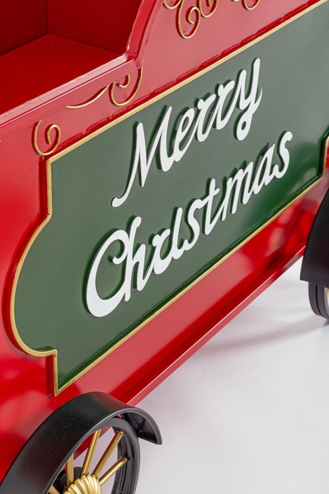 Vagone Treno Merry Xmas Rosso-Verde - Samnite