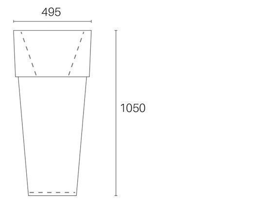 Vaso Quadrato E27  linea lounge  bianco - Samnite