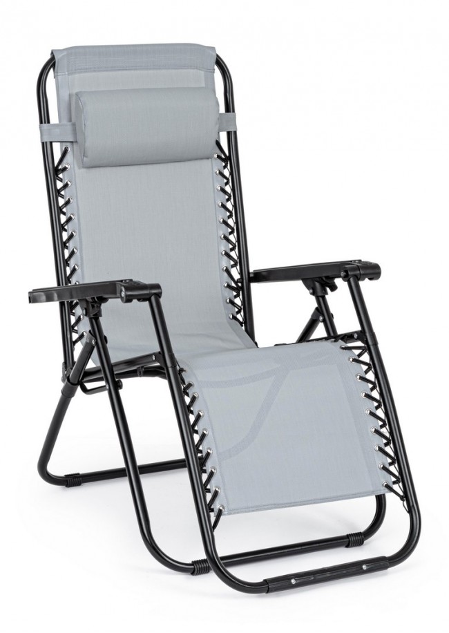 Sedia a sdraio Martin grigio chiaro da esterno - Samnite