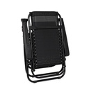 Sedia a sdraio Martin nero da esterno - Samnite